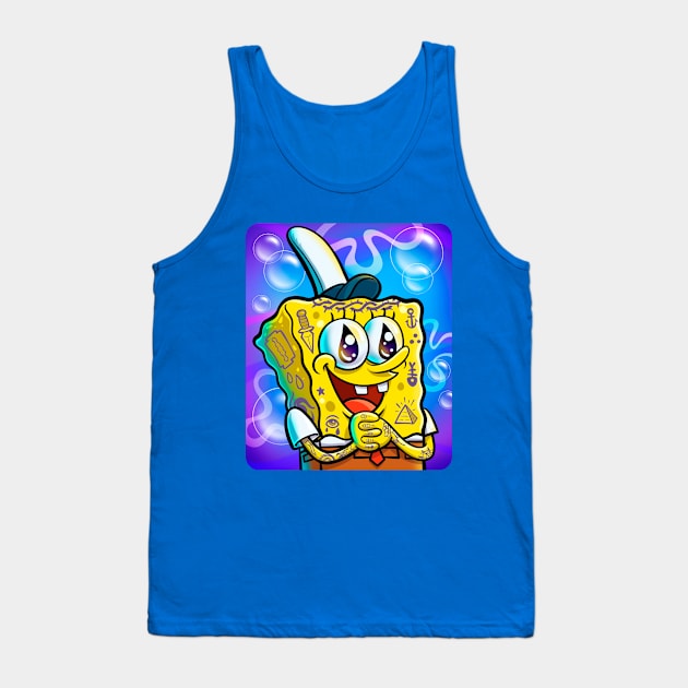 Spongebob Tattooed Squarepants Tank Top by Ramon8art